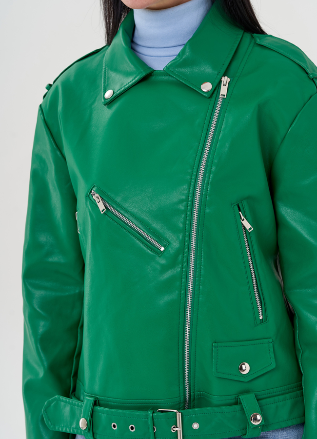 Куртка косуха из эко кожи  модель № 24031 универмаг малина