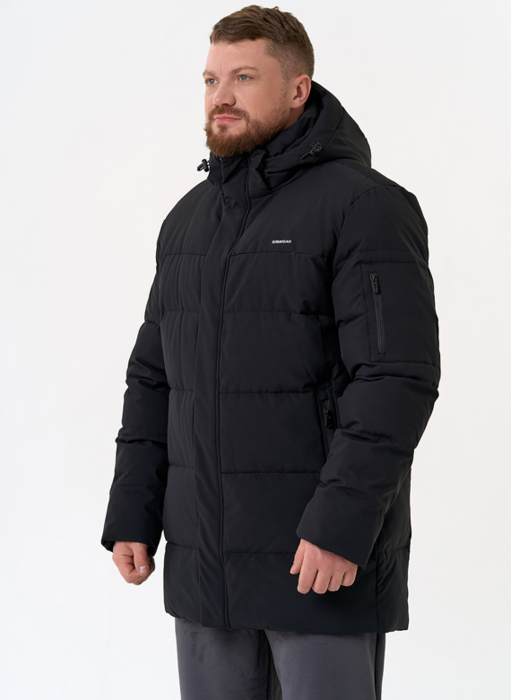 Мужской пуховик с капюшоном