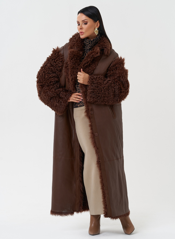 Двухсторонняя натуральная дубленка