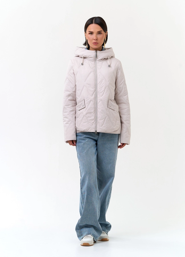 Женская куртка с капюшоном модель № 33796 универмаг малина
