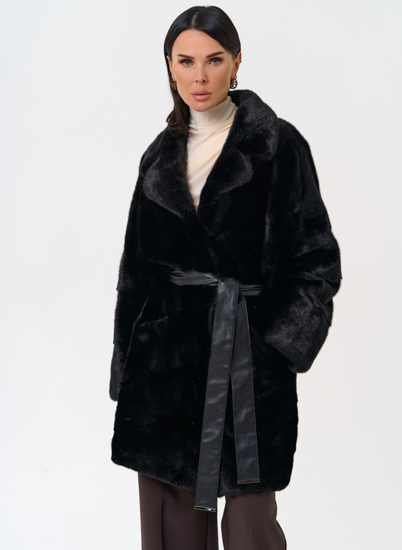 Шуба с английским воротником