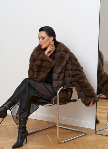 Шуба из баргузинского соболя