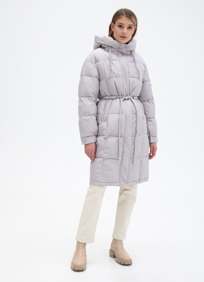 Женский пуховик с капюшоном  модель № 29109 в кредит